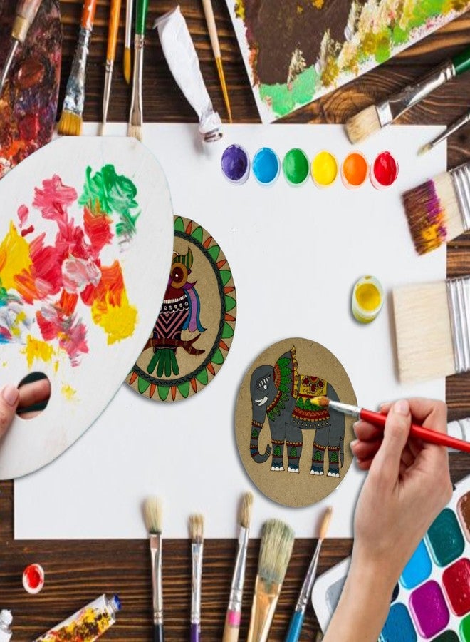 LET'S DIY مجموعة أدوات الرسم مادوباني للأطفال | قواعد أكواب شاي مع حامل - تصاميم أسماك مرسومة مسبقًا | مجموعة فنون وحرف يدوية للأطفال | مجموعة أدوات الرسم | مجموعة هدايا إبداعية | ديكور منزلي مصنوع يدويًا - Image 5